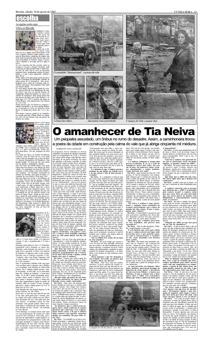 EletronicaB's tweet photo. @JornalOGlobo Acredite se quiser em 1985 Tia Neiva do vale do amanhecer deu essa entrevista ao jornal ultima hora em brasília, veja o que ela falou da covid - 19 nunca ninguém falou nisso antes. https://t.co/oj7pYjyD04