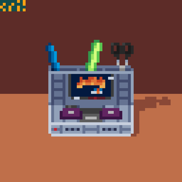 griloviscky's tweet photo. #pixel #64x64canvas #pixel_art #aseprite #madewithaseprite #pixel_dailies #78 #pixelart  #ドット絵 #dotpicture #screenshotsaturday 

#deskcaddy  for @Pixel_Dailies https://t.co/e1ppyUOxkC