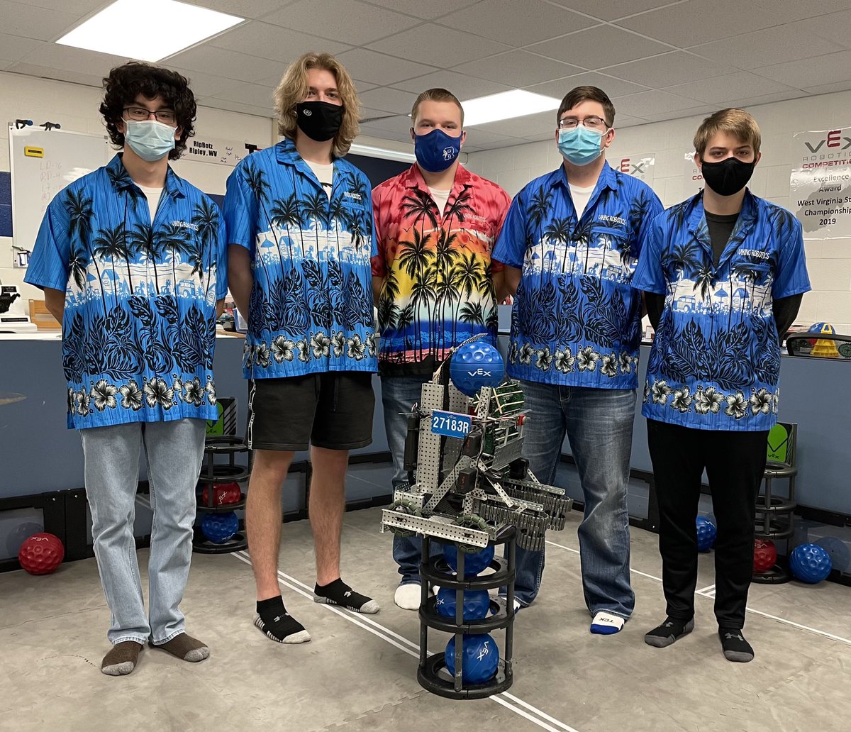 RipleyHSWV's tweet photo. Congratulations to the guys from @ripbotz as they place 1st and 4th today in the WV Robotics Remote Skills Qualifier.  RipBotz ranked 1st in the state and RipBotz Fan Club finished 4th. @VEXRobotics @wvssac @WVRobot https://t.co/UVSqkyzaIs