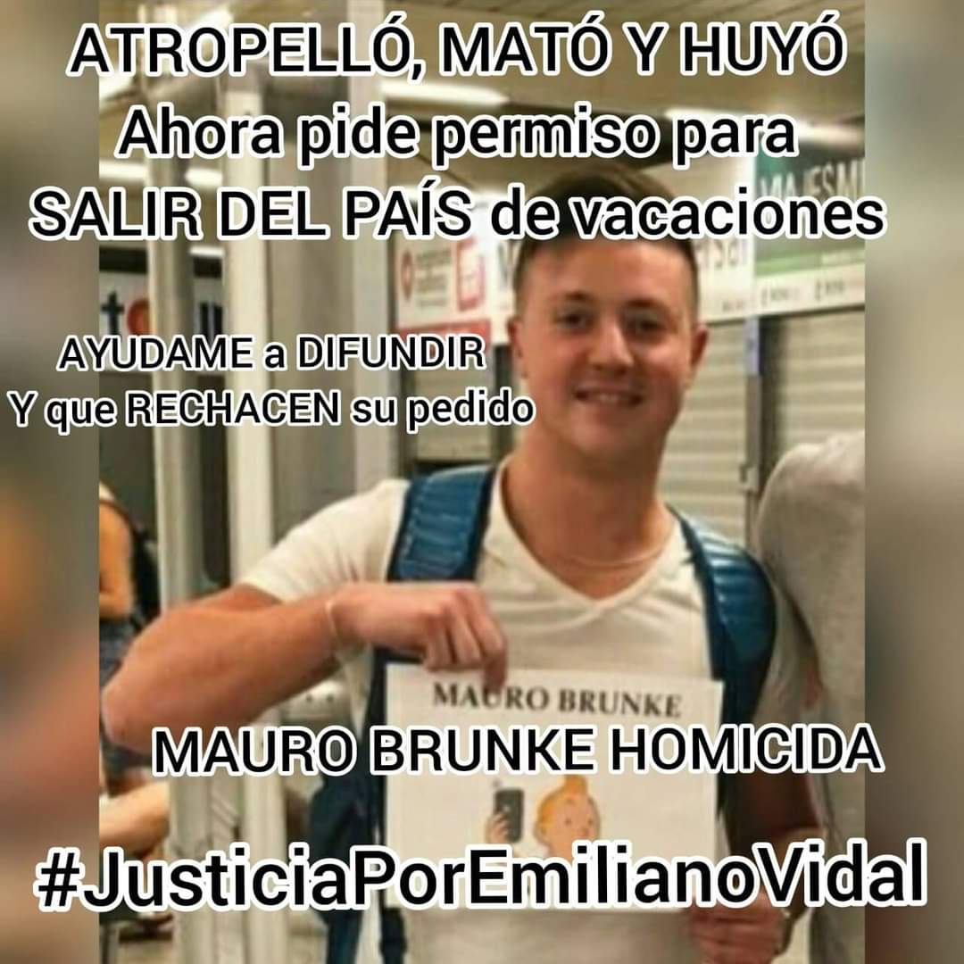 RedappsArg's tweet image. El asesino de Emi sigue libre y disfrutando como si nada hubiera pasado. ¡BASTA!

#JusticiaPorEmilianoVidal
#Justicia