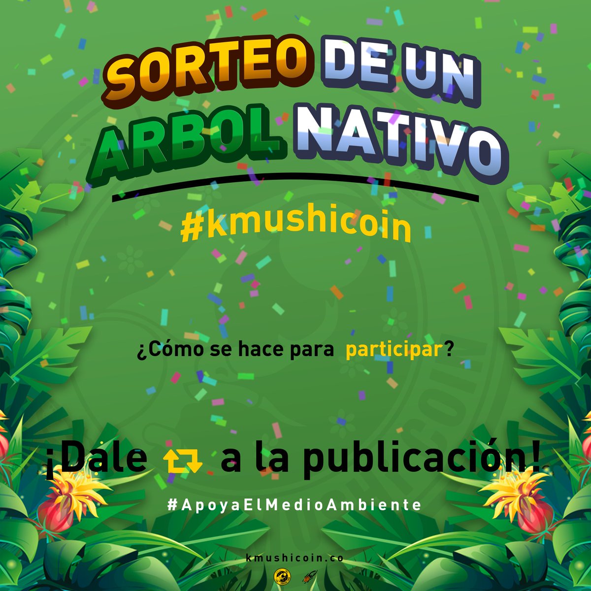 kmushicoin's tweet image. Sorteo de un Árbol nativo.
¿Como puedes participar? Dale retweet a esta publicación. 

Aclaraciones: 
1) El ganador se dirá el próximo sábado (desde directo en Facebook)

2) Si el ganador es fuera de Colombia, el premio es en #Kmushicoin, certificando siembra del árbol.