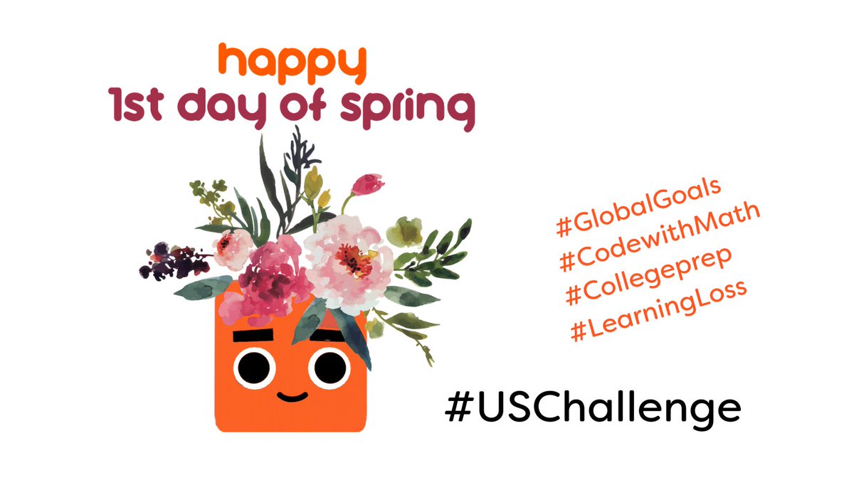 letsmod_ai's tweet image. Happy #1stDayofSpring!!🌸 Spring ahead with the #USChallenge!
#K12 students #codewithmath, create, boost achievement, regain #LearningLoss joinpoly.link/us-spring > school scholarships available right now!
#edchat #CUE #SpringCUE #CUE2021 #iteachmath
