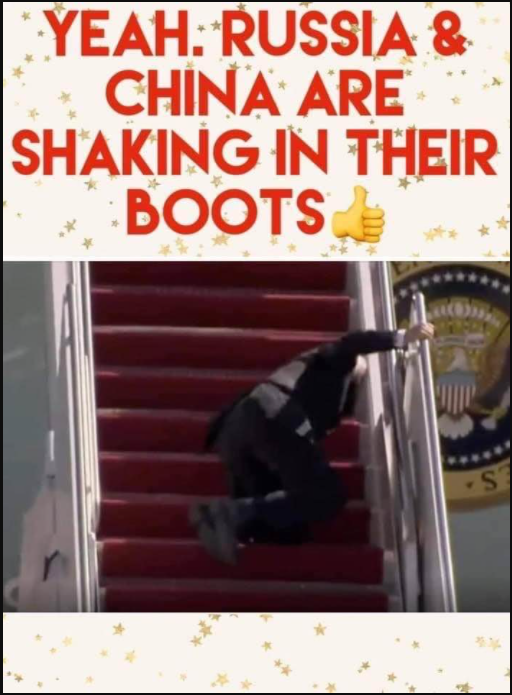 StrokerAce90's tweet photo. @SusanStJames3_ With all the common talk about Kamala waiting in the wings like a vulture for Old Joe to croak it almost makes one wonder if Kamala isn't working for Russia? - #RussianTakeover https://t.co/jGY6AIXQND