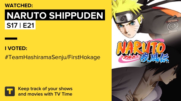 I've just watched episode S17 | E21 of Naruto Shippuden! tvtime.com/r/1HmPI #tvtime