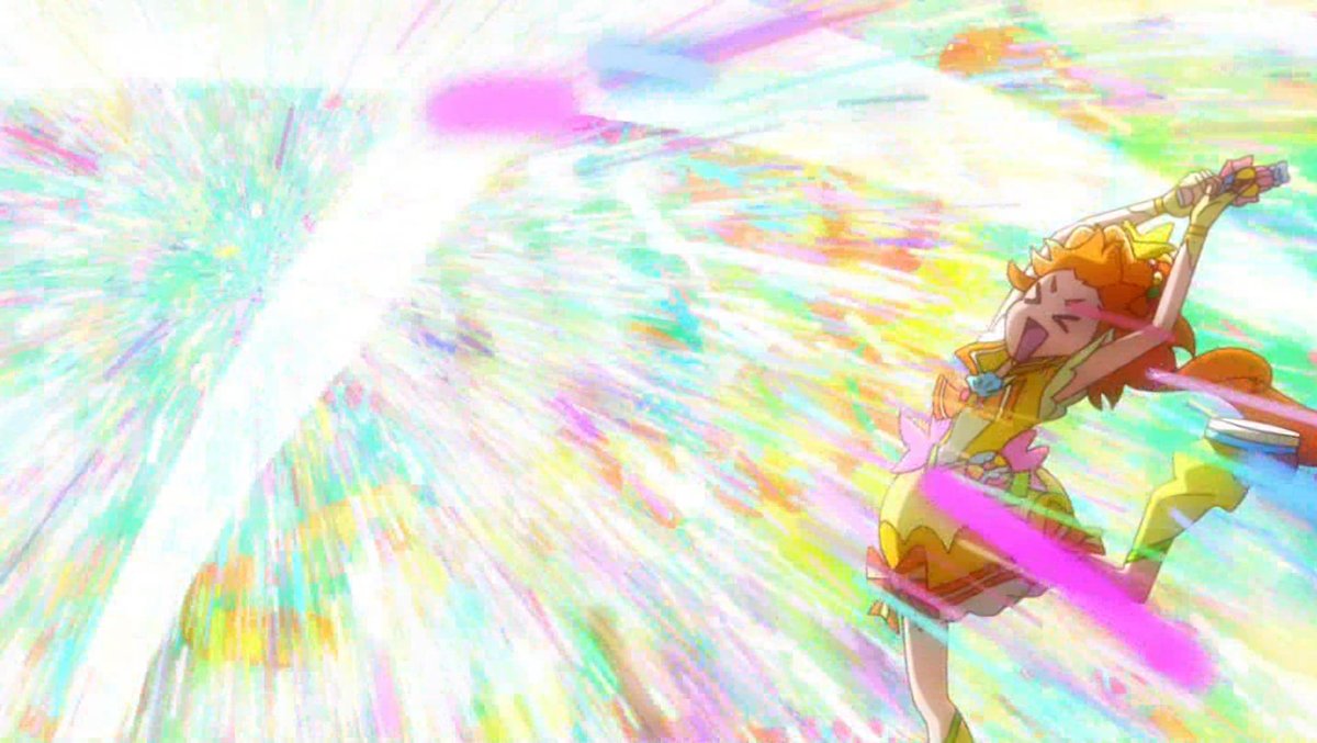 ウマ娘推しのたけ坊 みのりん先輩 大人しい感じの子ポジで出て来たのにプリキュアになって早々にトロプリのノリに毒されてるテンポの良さ凄いな Precure Nitiasa トロプリ