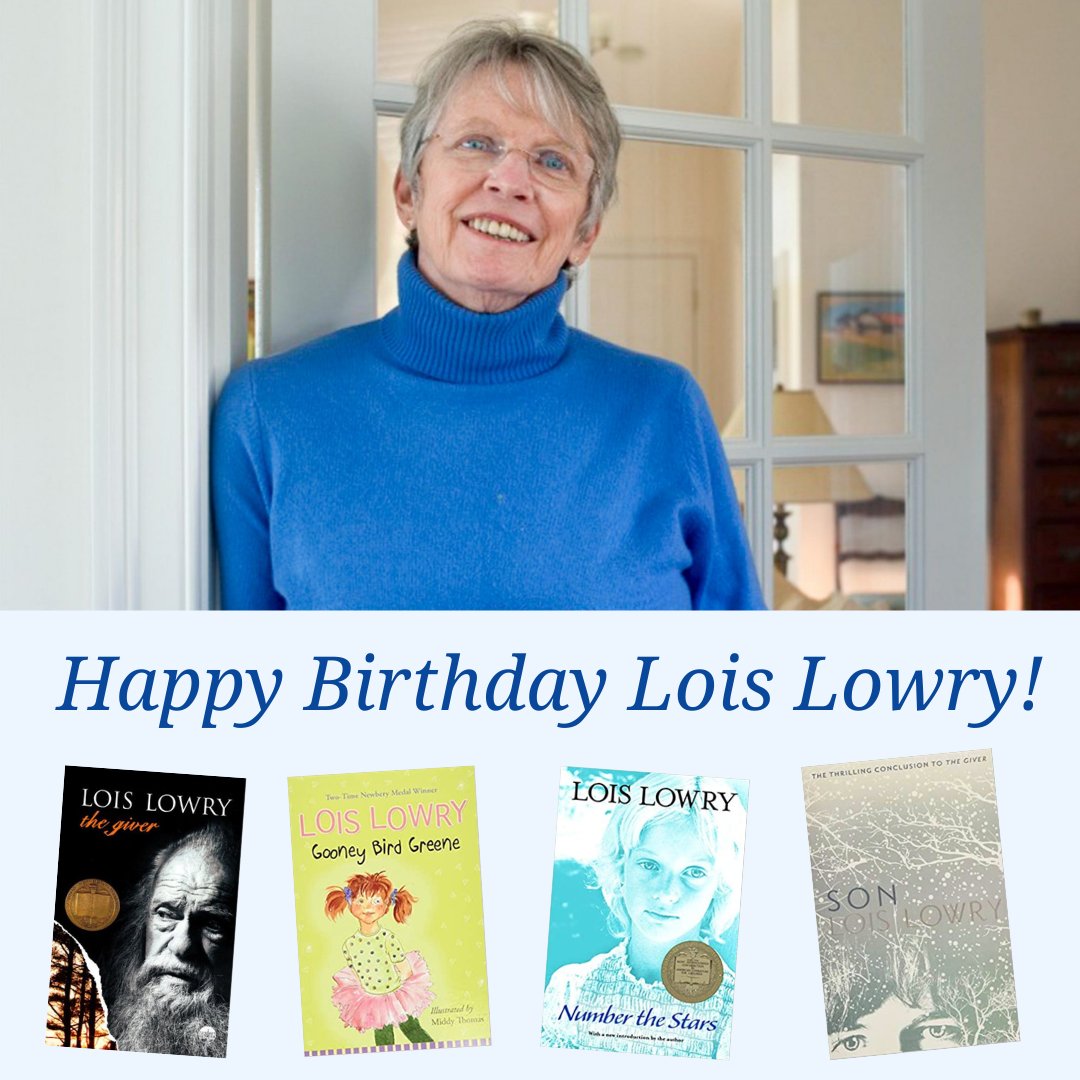 Happy Birthday to beloved author, Lois Lowry! 