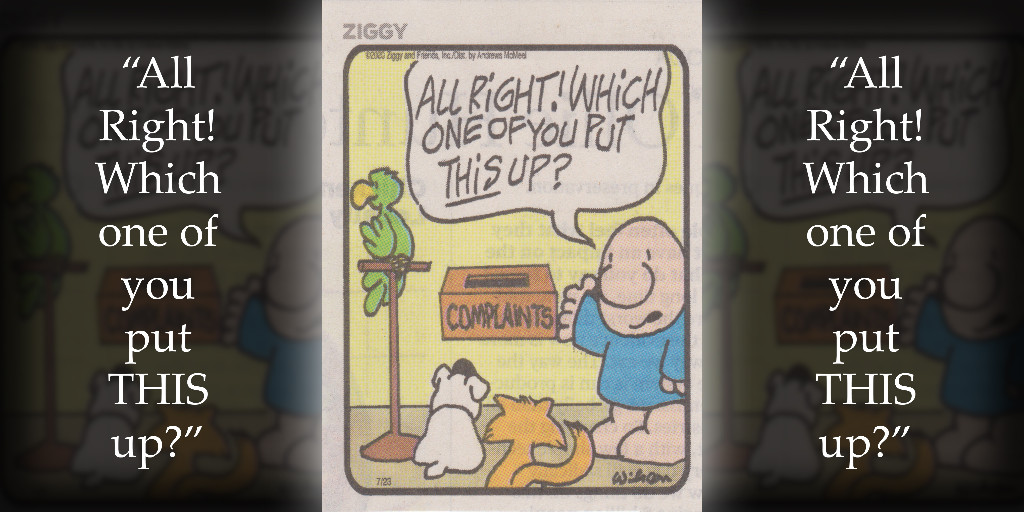 FabSkin247's tweet photo. And for a Cleansing Gel...the nerve!

Caption: 
“All Right! Which one of you put THIS up?”
-----------
#humor #weekendhumor #dermhumor #dermatology #dermatologyhumor #skincarehumor #funny #comic #jokes #joking #simplecontent https://t.co/rRv1Bh5wrB