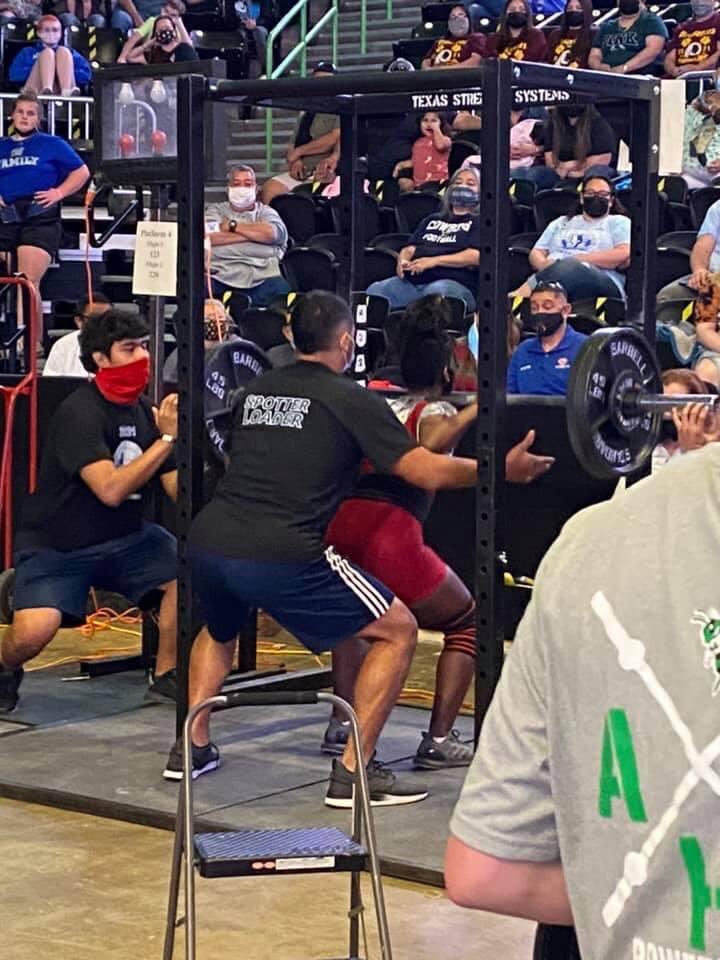 Congratulations to our amazing senior, Noni Simon, the 1st Gander to go to state in Powerlifting! She ended with a 235lb squat, 90lb bench, and 265lb deadlift - a grand total of 590lbs - adding 70lbs to her current personal record! <a href="/GCCISD/">Goose Creek CISD</a> #herewegrowgiants #Gr8X2BaGANDER