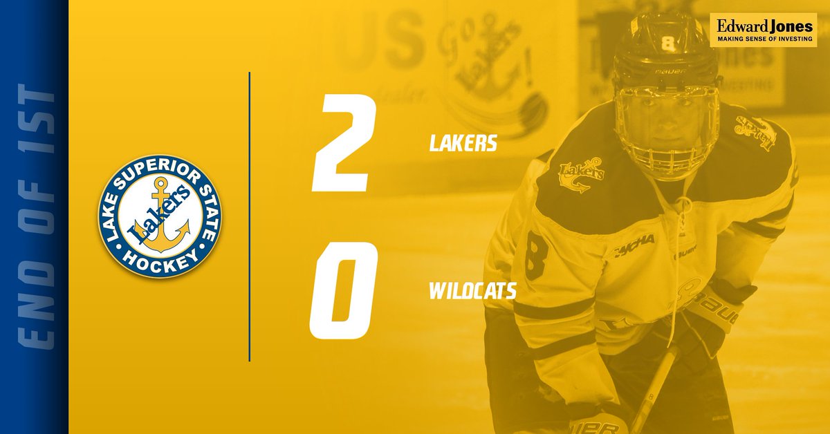 lakerhockey's tweet photo. After the first 20 👇 #BelieveInBlue 

Goals: Manz, Puricelli
SOG: LSSU 8, NMU 6 https://t.co/JHU2kDuaaA