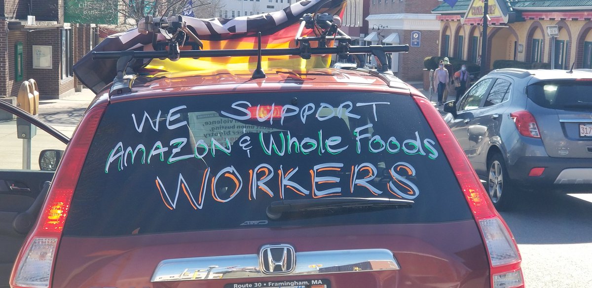 JamieEldridgeMA's tweet image. Proud to stand w/ #Maynard #AntiRacism Alliance for  #AmazonWorkers #AAPISolidarity #BlackLivesMatter #intersectional rally! #mapoli