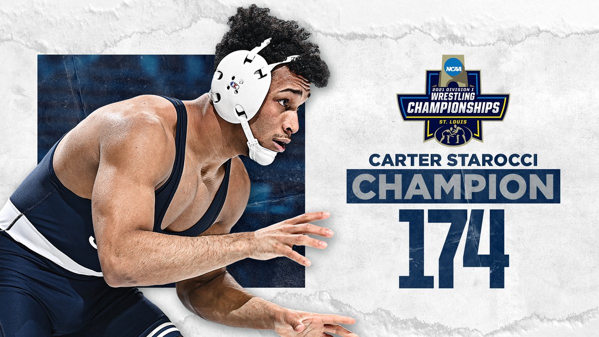 Carter Starocci! A 3-1 (sv) win and the 2021 National Champion!  
#PSUwr
