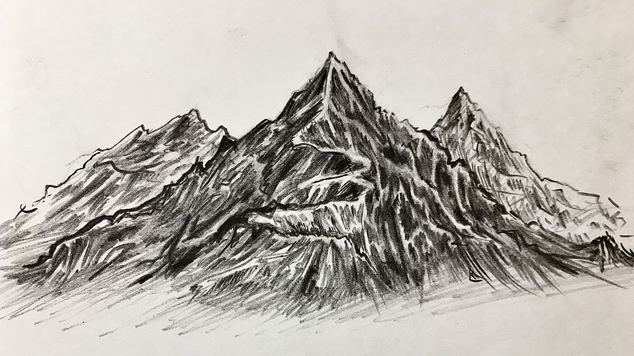 Twitter 上的 カムジｻﾝ 山 イラスト イラスト好きと繋がりたい 何かそれっぽい山描いてみた T Co Yhjdly84ct Twitter