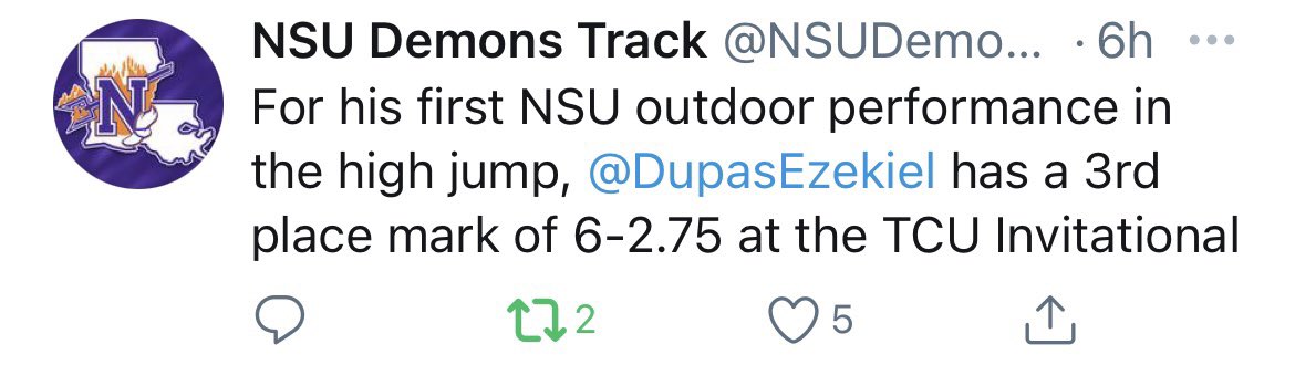 CoachPrestridge's tweet photo. One of our own @GeauxTioga @tioga_football. Proud of you @DupasEzekiel https://t.co/QbmXTBFDcD