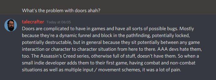 talecrafter's tweet image. Doors #gamedev
