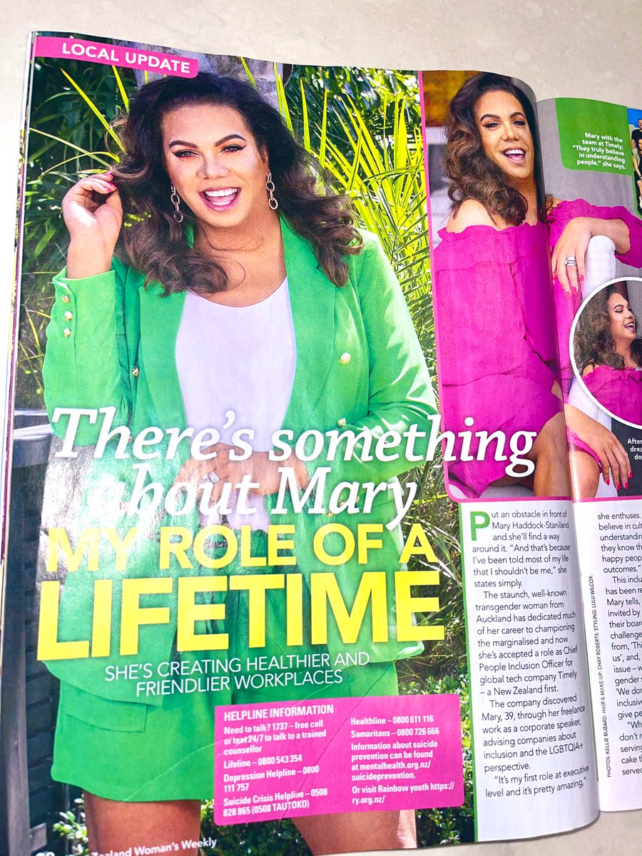 StanPRNZ's tweet photo. Our former co-Founder @MaryHadStan is looking fabulous in the latest @NZWomansWeekly talking about her new role at @Timely - Chief People Inclusion Officer, a NZ first. Grab a copy today! https://t.co/wY6tXaWlYw