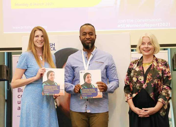 mainamary254's tweet photo. In this year Commemoration of #IWD2021 I was honoured to participate in the launch of the "Accelerating Women Employability through Enterprenuarship Report" by @ke_British at @EnglishPointMRN .The Launch was graced by H.E @JaneMarriottUK and @HassanAliJoho thanks 
@MahmoudNoor03 https://t.co/aOcaa2b8UA