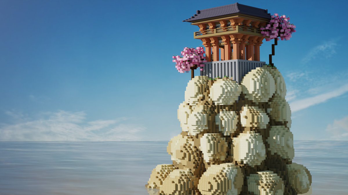 My render of a small oriental island build of mine I built today.