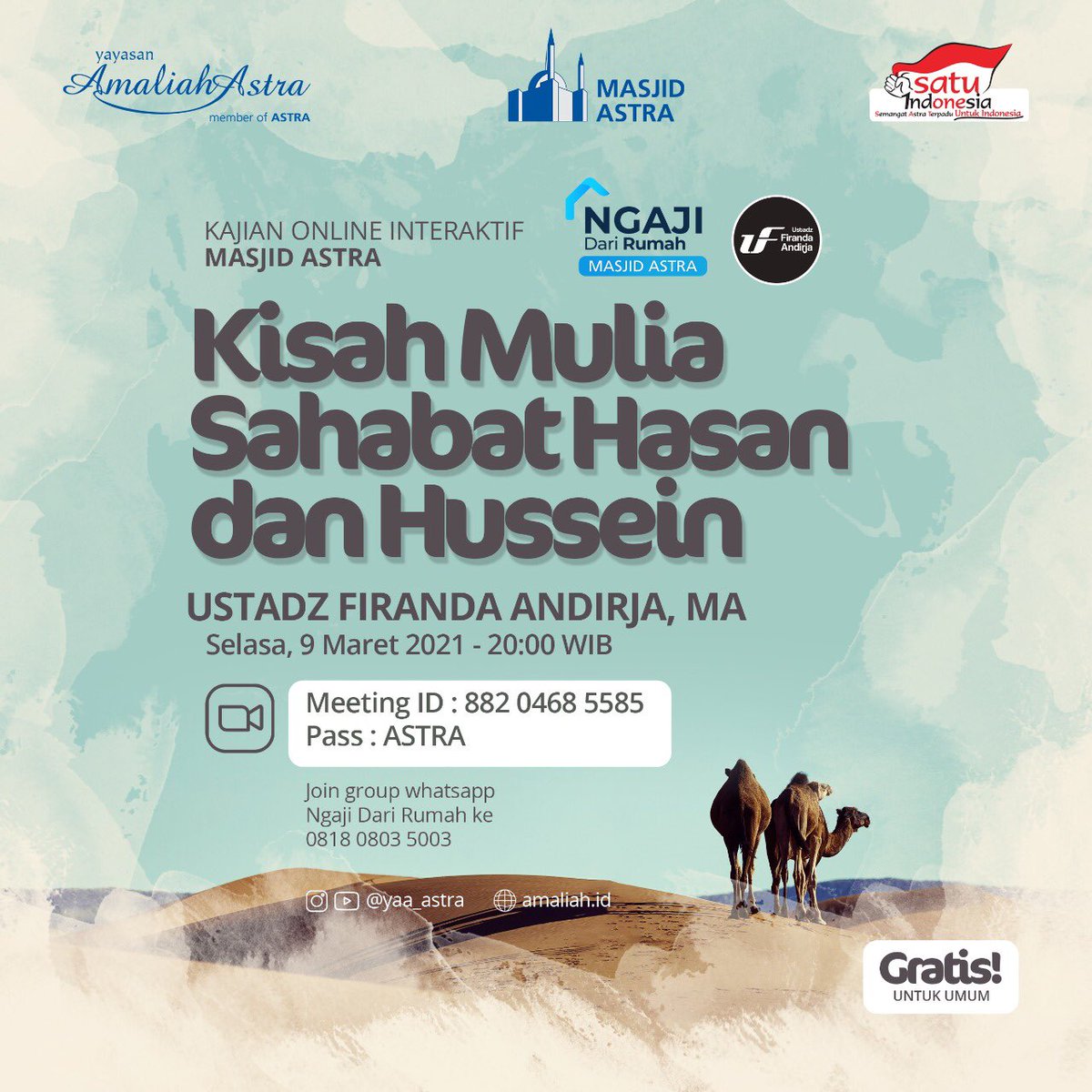 Kisah mulia sahabat Hasan dan Hussein