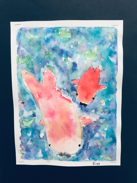 A couple of Koi fish close-ups. . . .
