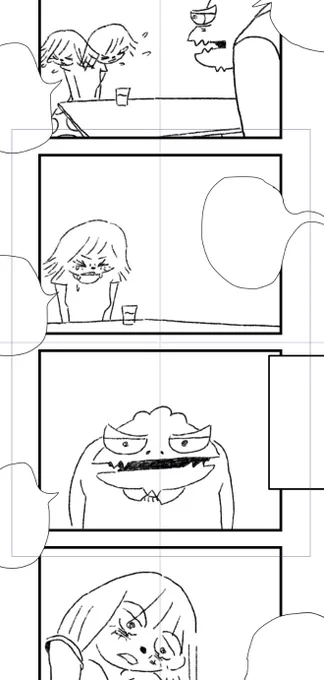 ティラノ29話の線画を描きました? 