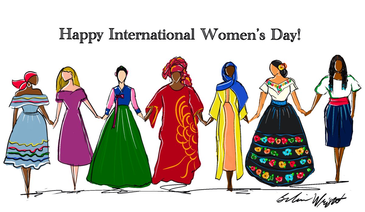 BWrightArt's tweet photo. We are stronger together. Celebrating all women of the world. #happyinternationalwomensday #bwrightart #haitianart #koreanhanbok #muslimstyle #mexicanbeauty #senegalese #blondhairstyle #braidsbraidsbraids #blackart #makeartmakechange https://t.co/l2wX6okcWe