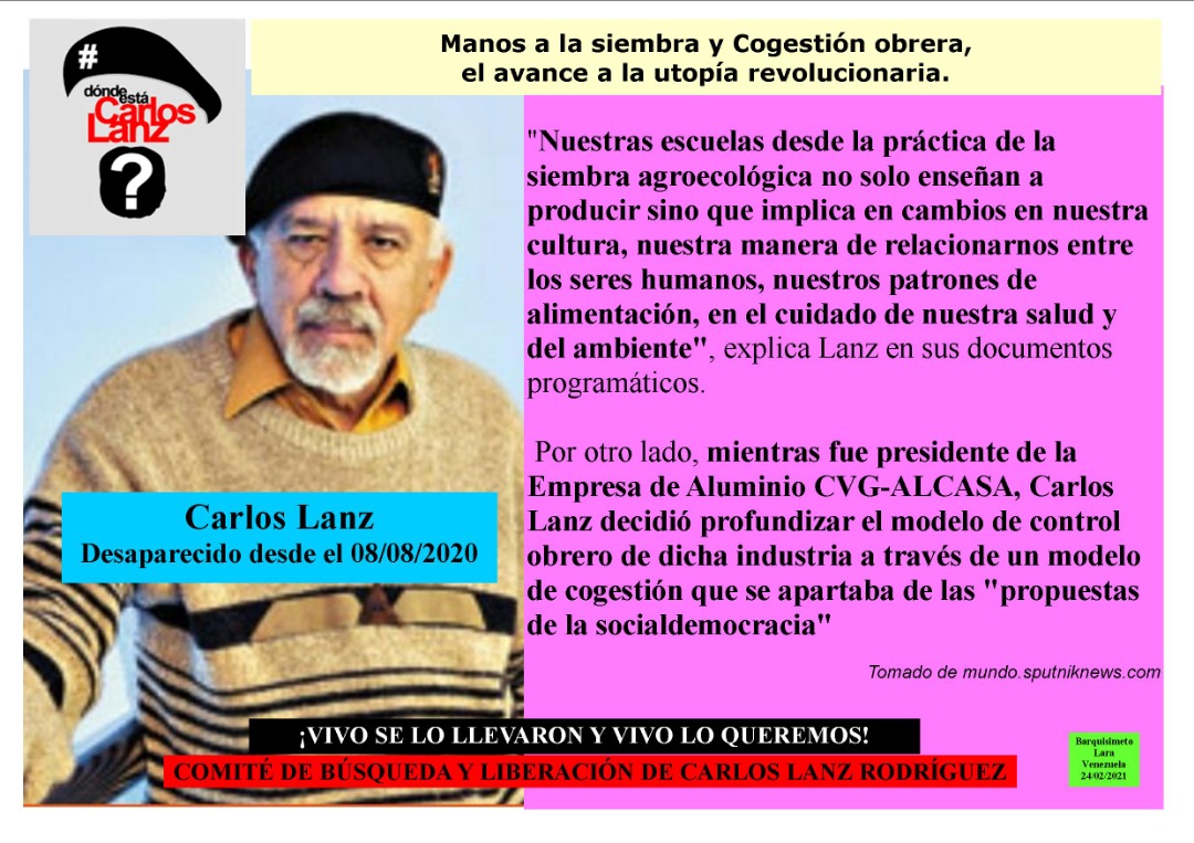 El pueblo votó por una nueva AN que se iba a encargar de atender las necesidades del pueblo, así que ese pueblo ahora exige que se conforme  una #ComisionANPorCarlosLanz y nos lo devuelva sano y salvo!