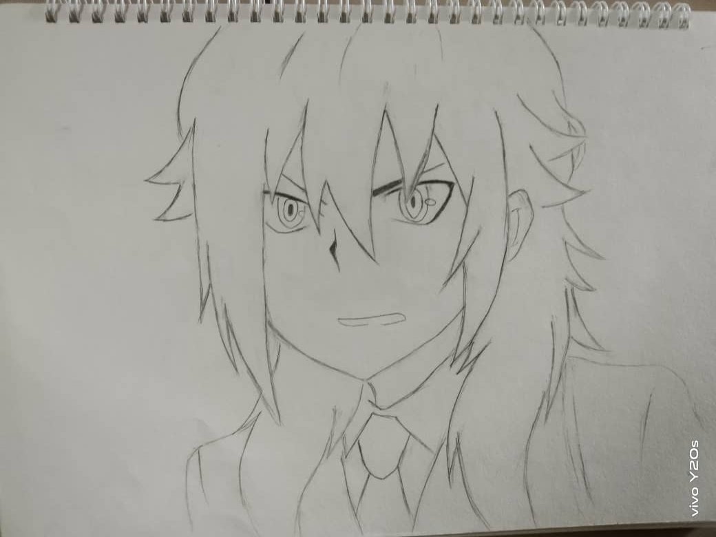 How to draw Shu Kurenai from Beyblade Burst 