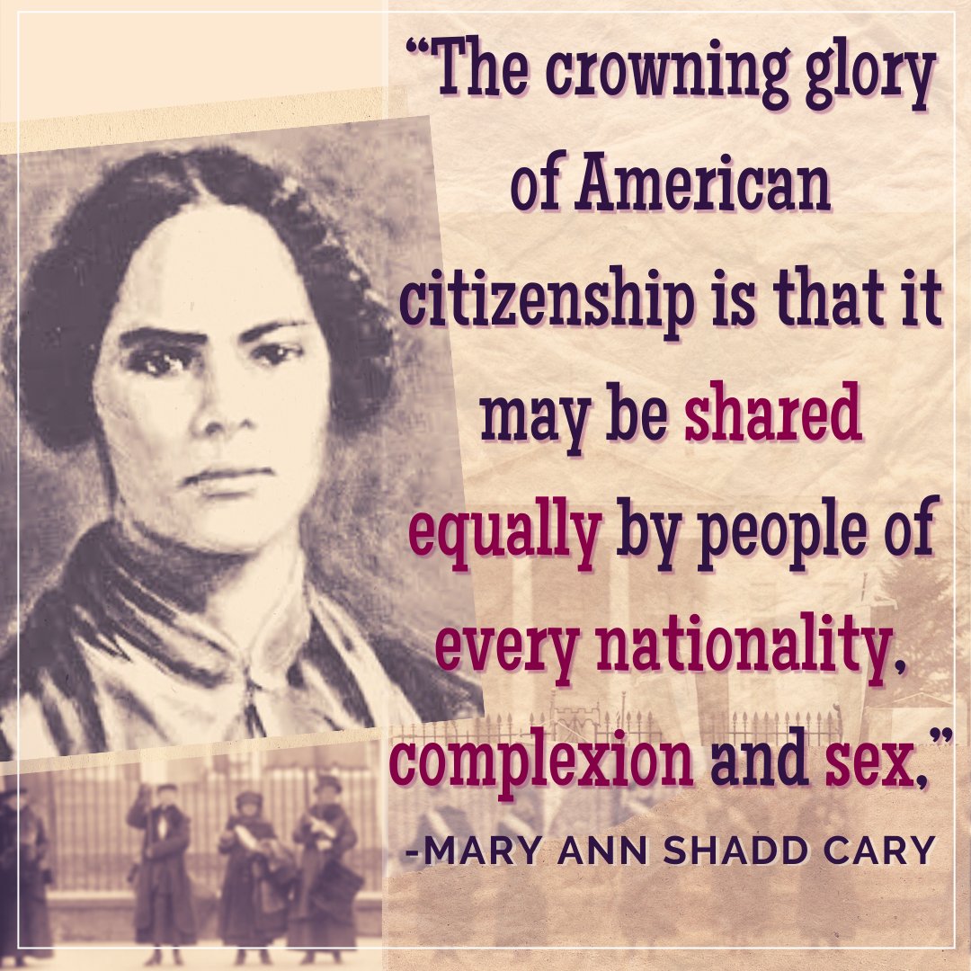 In honor of International Women’s Day, we bring you the first Black woman in North America to publish a newspaper (Canada's "The Provincial Freeman.") And so may more incredible things! To learn more about this amazing woman see our Facebook or Instagram!