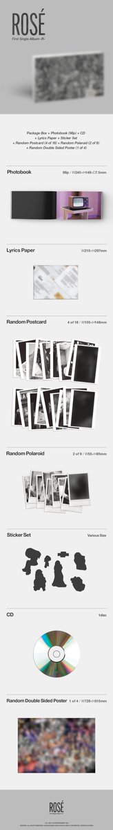 613kpopsells's tweet photo. HK🇭🇰G.O BLACKPINK Rosé First Single Album -R-
Normal: 115/1
Kit Version: 160/1
Includes: -Package Box+Air Kit
訂購多本Normal Version的可以選擇折卡儘量分配不同Postcard+Polaroid
收現金/Alipay/FPS
截單：15/3 12:00
Link: https://t.co/f7oMMzdq5G https://t.co/gIf7VnKTEV