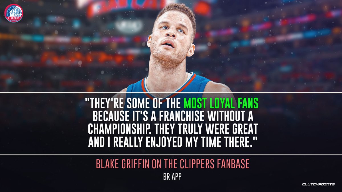 ClipperNationCP's tweet photo. Blake Griffin will never forget all the great years he had with the Clippers 👊 https://t.co/0aMo6HNzza