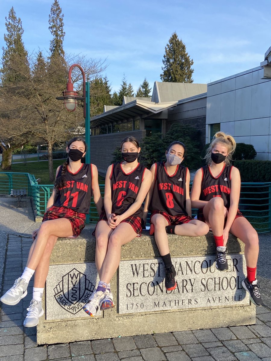 Congratulations to these four young women for being 5 year players in the WVSS Senior Girls Basketball Team. Not the season we hoped for, but you remained dedicated despite having no games. #highlanderpride #westvaned #highlanderathletics 🏀🏀🏀🏀