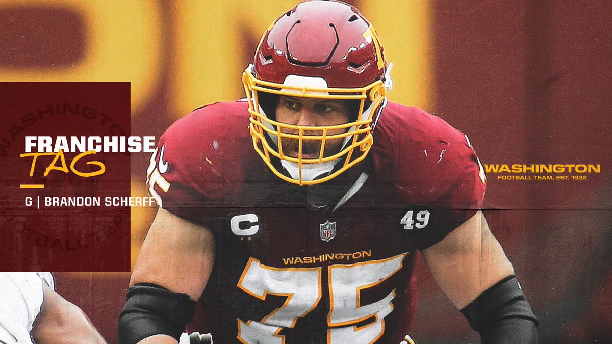 We have applied the franchise tag to G Brandon Scherff