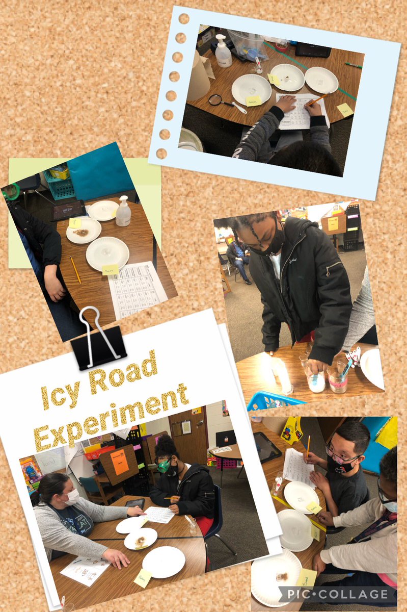 SpencerTaught_U's tweet photo. Icy Road science experiment @n2yinc We love doing experiments ❤️🔬 #challengeaccepted #LC55 #Room202 #CryarCats @CryarCats https://t.co/JZCCAReoQc