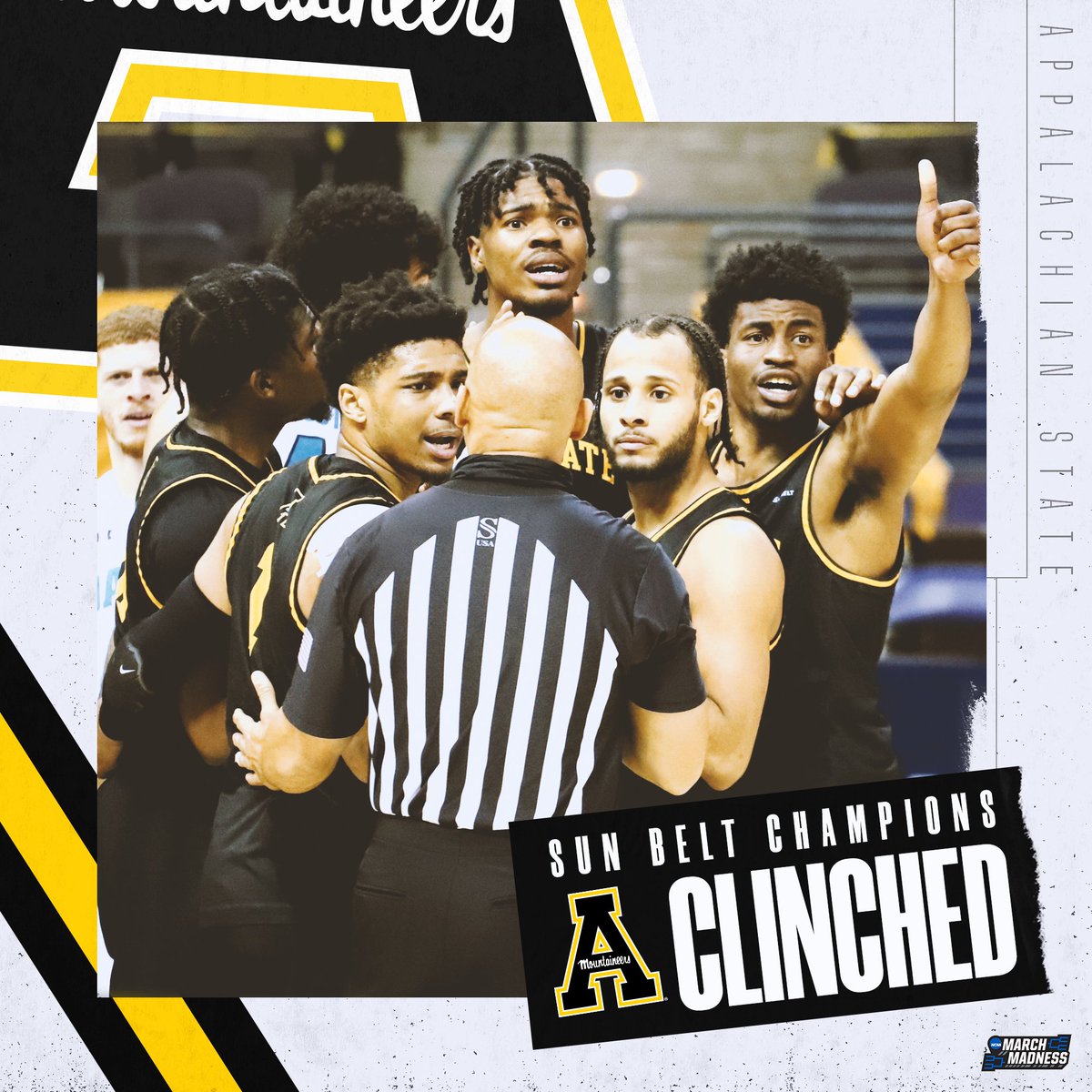 THE MOUNTAINEERS ARE IN THE BIG DANCE 👏

App State is heading to the NCAA Tournament for the first time since 2000 after winning the Sun Belt Championship! #MarchMadness