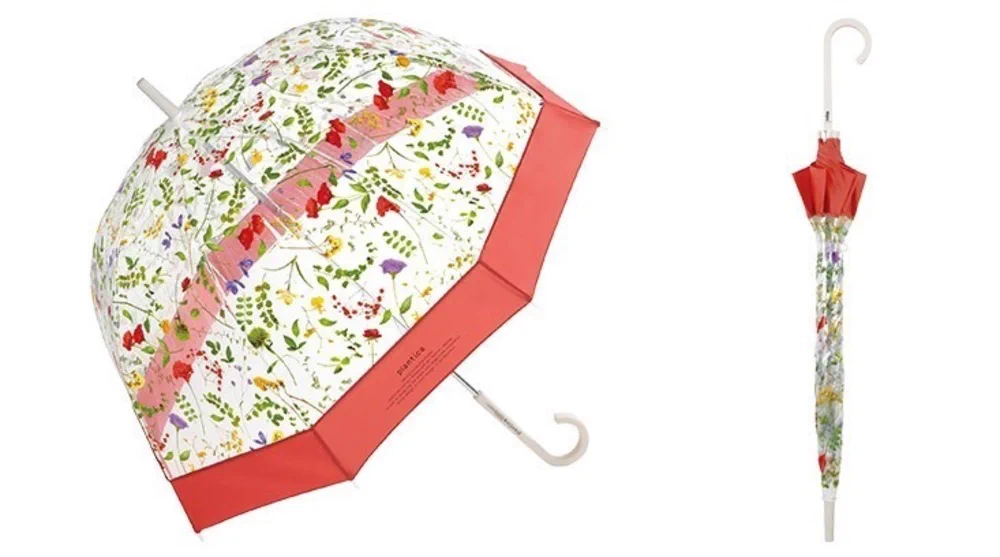 Wpc.の花が宙を舞う傘が可愛すぎる！カラフルフラワーを散りばめたドーム型の傘で雨の日も気分が上がる！！