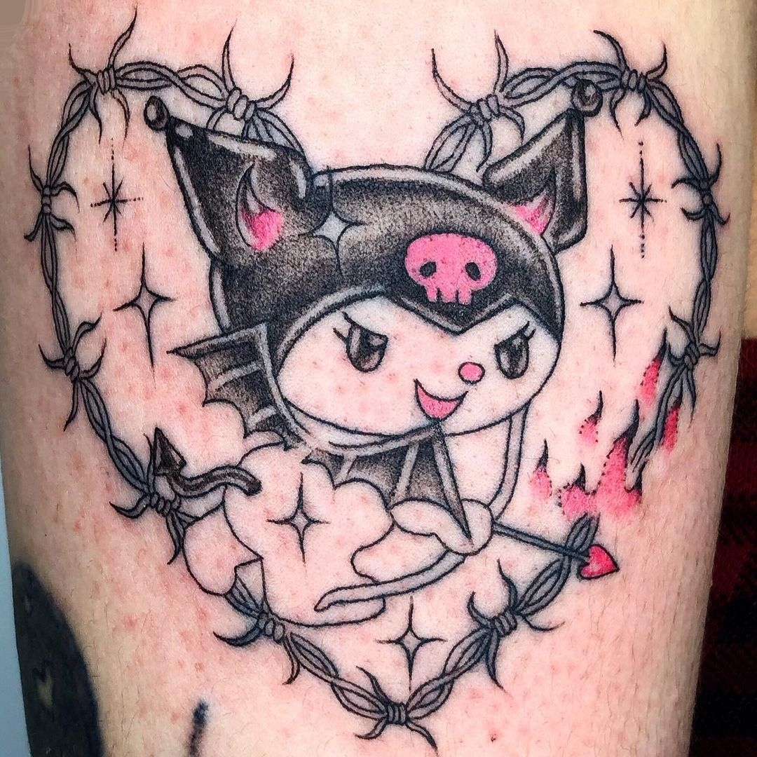 androidoh on Instagram Kuromi ripped apart from my flash for bimimoss  thanks so much           ignor  Emo tattoos Mini tattoos  Cute tattoos