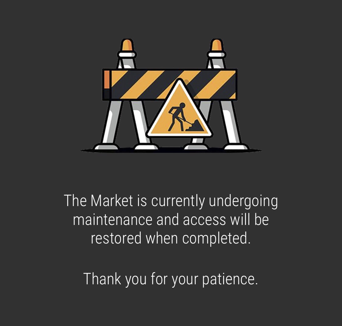 ecomi_'s tweet photo. #ICYMI: the peer to peer Market in #VeVe is currently offline for maintenance. 

If you don’t see this message in your app- download the latest version now. 

You can still enjoy all of the other amazing features though! 

#AR #NFT #NFTs #Collectibles https://t.co/5ufV5dzc2Q