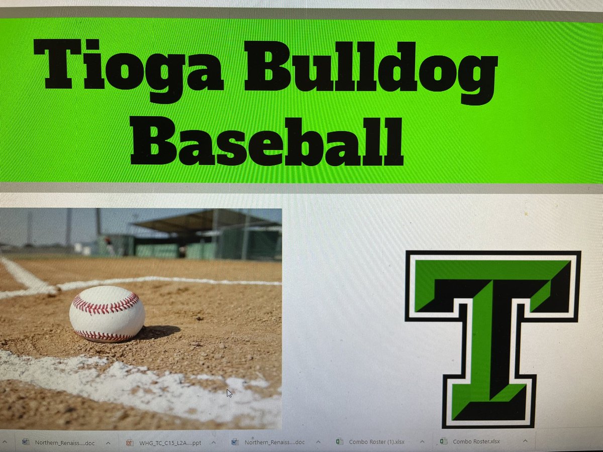 Congrats to Tioga JV Baseball for their season opening 16-6 win over Sacred Heart this afternoon.