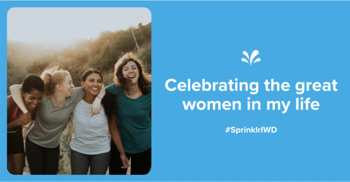 NehaSaxena5's tweet photo. Happy #WomensHistoryMonth! Today and every day, we're honoring those working to advance gender equality and celebrating the achievements of women in our workplace. #SprinklrIWD #ChoosetoChallenge https://t.co/nBJj4rJVL6