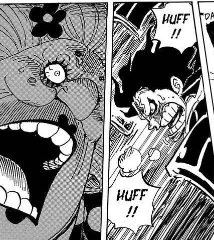 Oda purposely made kidd and big mom the only ones react to luffys attack . He did this to show a parallel. Why did he draw a parallel between only these two? He did it because Kidd will be the main player behind big moms defeat.