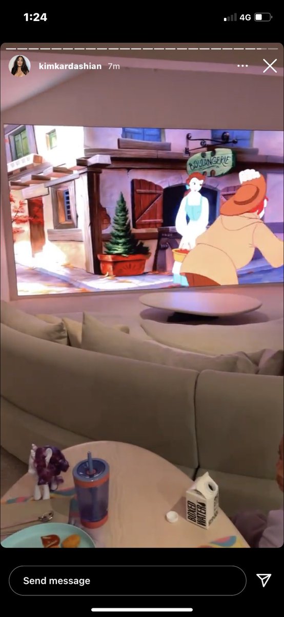 ok but Kim’s TV screen is literally bigger than my apartment 🙃