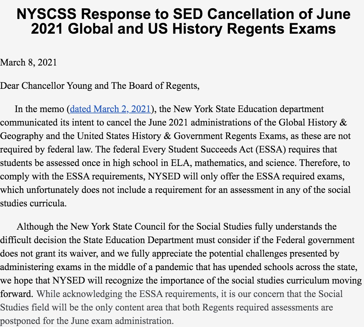 NYSCSS tweet media