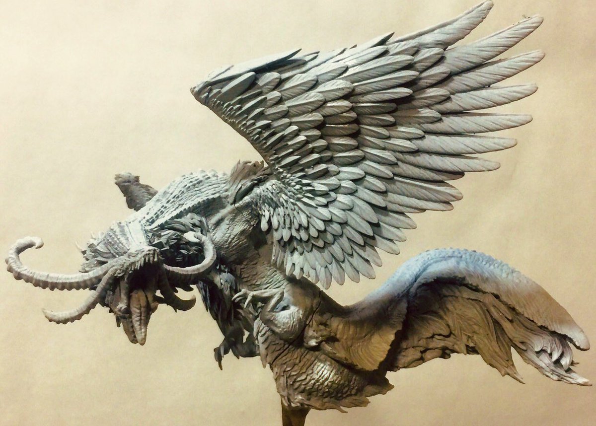 SUSUKI_Garage's tweet photo. オリジナルクリーチャー
「コールサックの大怪鳥」

10㎝で出力しました。本番はもう一回り大きめに出します。 https://t.co/U4j5uIasKi