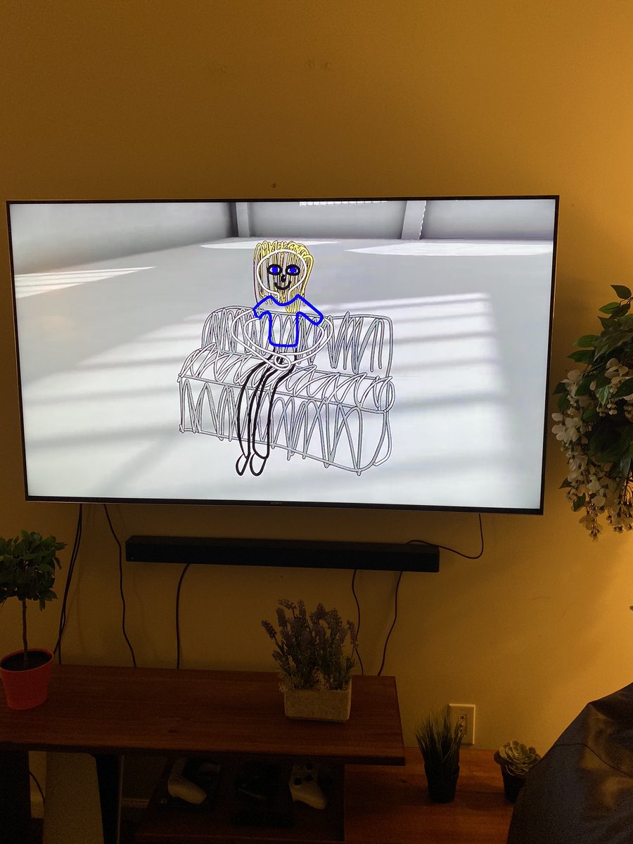 sabinaleybold's tweet photo. I asked my husband to draw me using his new VR headset and I am pleased to report my hair is made of noodles https://t.co/Q5aoaWLxCo