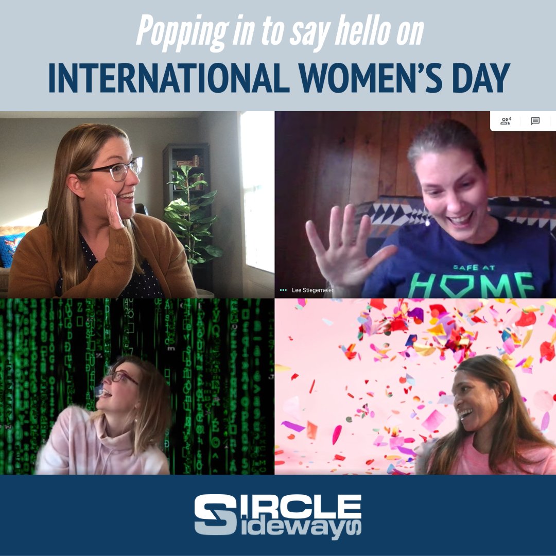 CircleSideways's tweet photo. Women are strongest when they cheer each other on. We love supporting our women-owned clients! (And all of our other clients, of course.) #InternationalWomensDay https://t.co/9y0TwfkwrJ