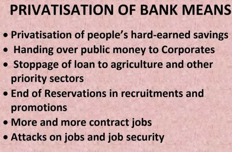 RavanYuvraj's tweet photo. किसान हैं हक़ की लड़ाई में!
बैंक कर्मचारी भी अब मैदान में!

#StopPrivatization 
#Bankers_On_Strike https://t.co/9PKQKaBDwO