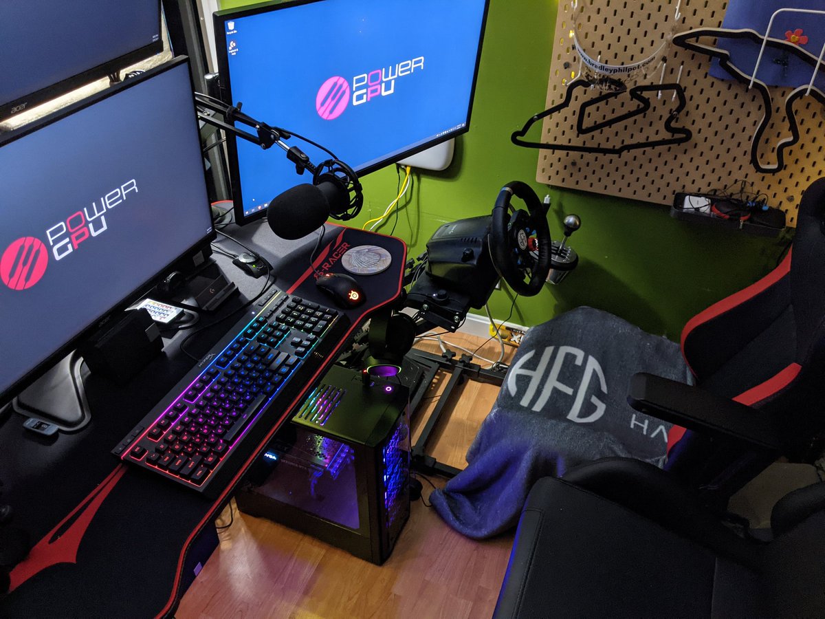 halffastgaming's tweet photo. A Ton of @Patreon subs made this possible. @PowerGPU built us a massive unit, then there's #opseat @LogitechG @GTOmegaRacing @SteelSeries @HyperX @TMThrustmaster @SamsungUS @AcerAmerica @TEAMEVGA @AMDGaming @msiUSA There is much to do in the office now! 🙏 https://t.co/WcGlW8oRKK