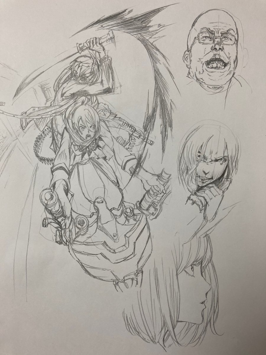 ぷらくてぃす
バイオーグトリニティ模写
あおりモーション ドローイング 