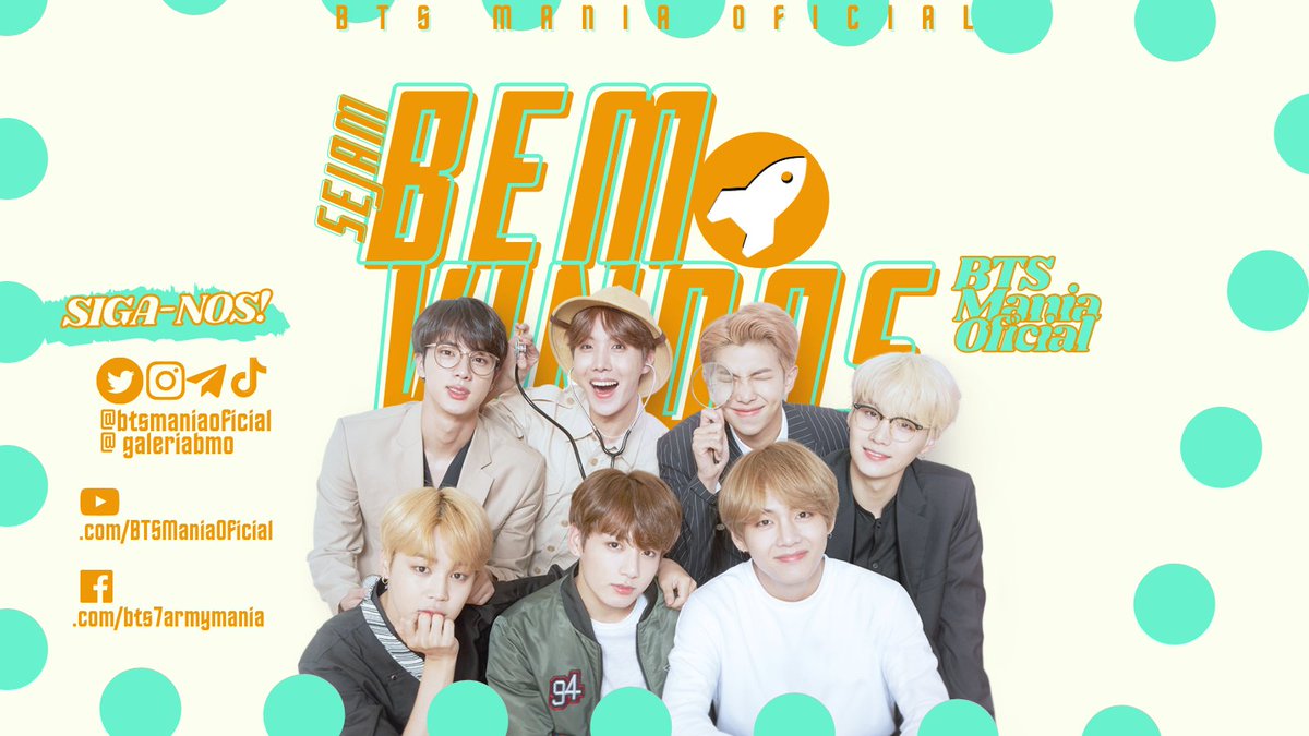 BTSManiaOficial's tweet photo. 🚀 | Sejam bem vindos a fanbase brasileira BTS Mania Oficial, dedicada ao grupo BTS (방탄소년단).

📲 SIGA NOSSAS REDE SOCIAIS 💻
       ↳ https://t.co/Rfb3xtmnIo

↳ Confira nossa thread! ↴

#BTS @BTS_twt https://t.co/VkMW42oCjh