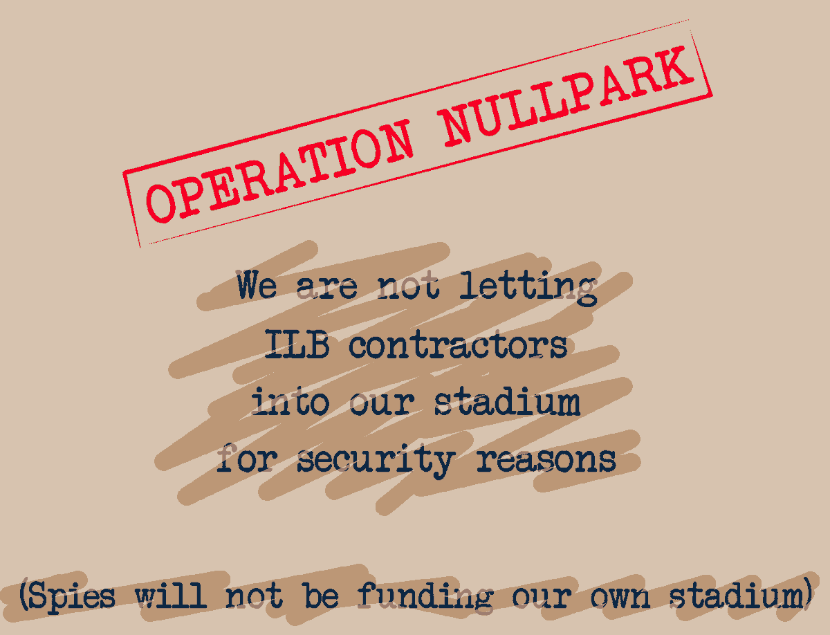 Attention Agents: STOP the invasion of ILB contractors into classified spaces. Support Operation Nullpark and REFUSE to build An Undisclosed Location for the league.